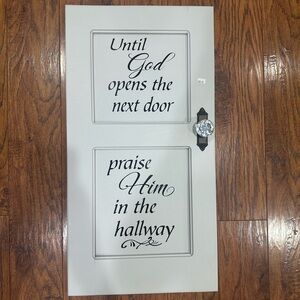 Large Wooden Worship Sign